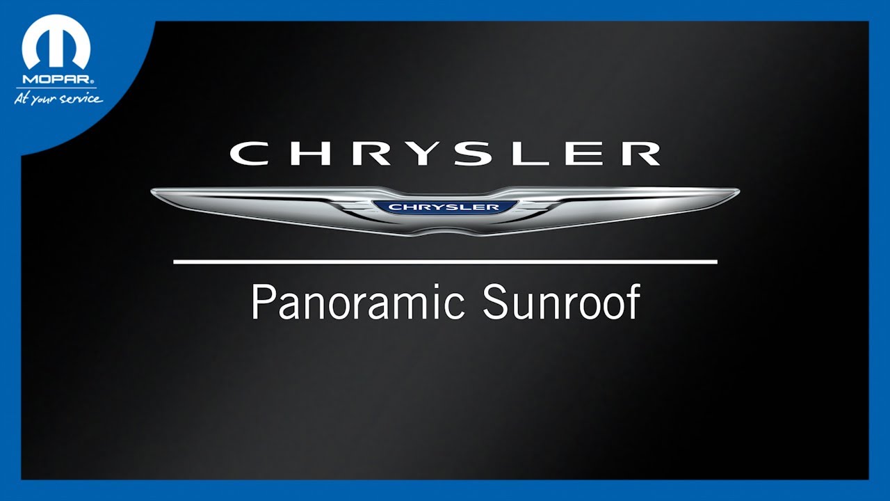 Panoramic Sunroof | How To | 2023 Chrysler Pacifica