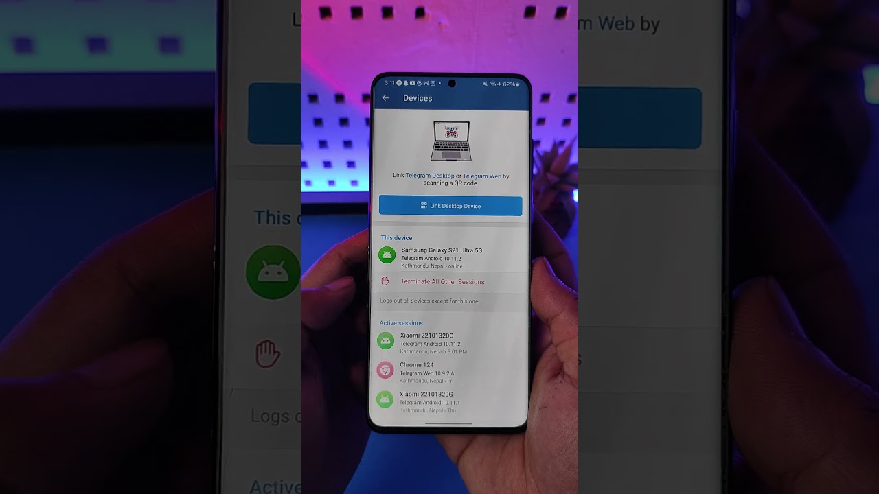 How to Unlink Telegram from Other Devices !