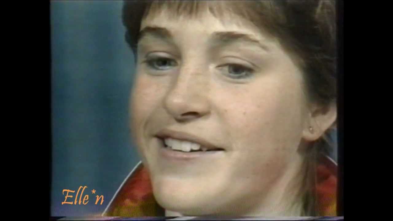 Winter Olympic Games Calgary 1988 - after 1500 m interview Van Gennip