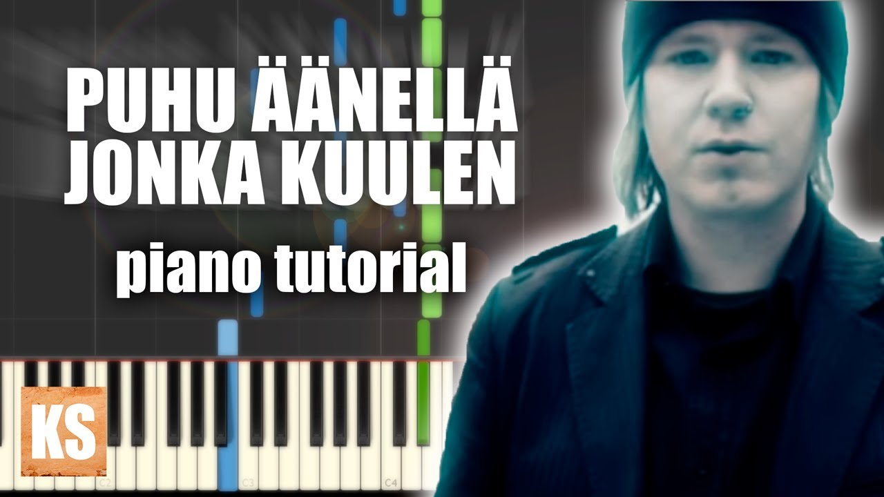 Happoradio - Puhu äänellä jonka kuulen | PIANO TUTORIAL