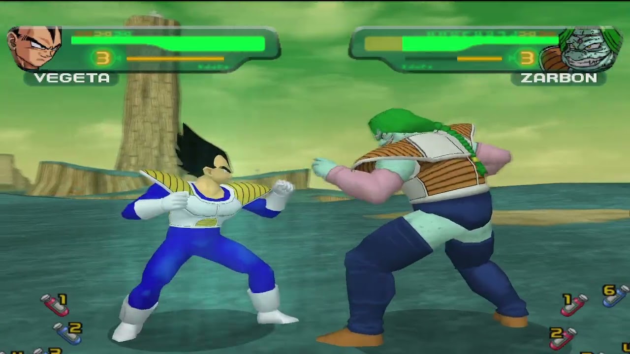 DRAGON BALL BUDOKAI STORIA PARTE 20 VEGETA VS ZORBON