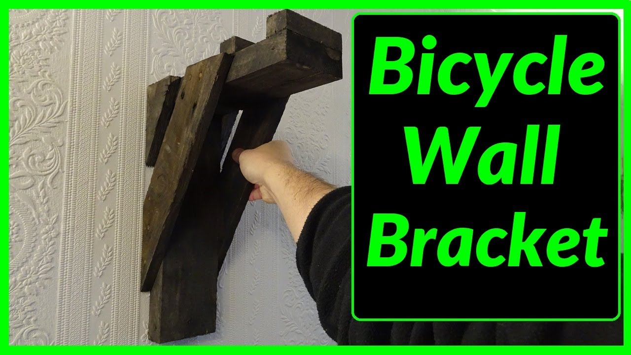 How to make Wall Mounted Bicycle Brackets out of FREE Pallet Wood