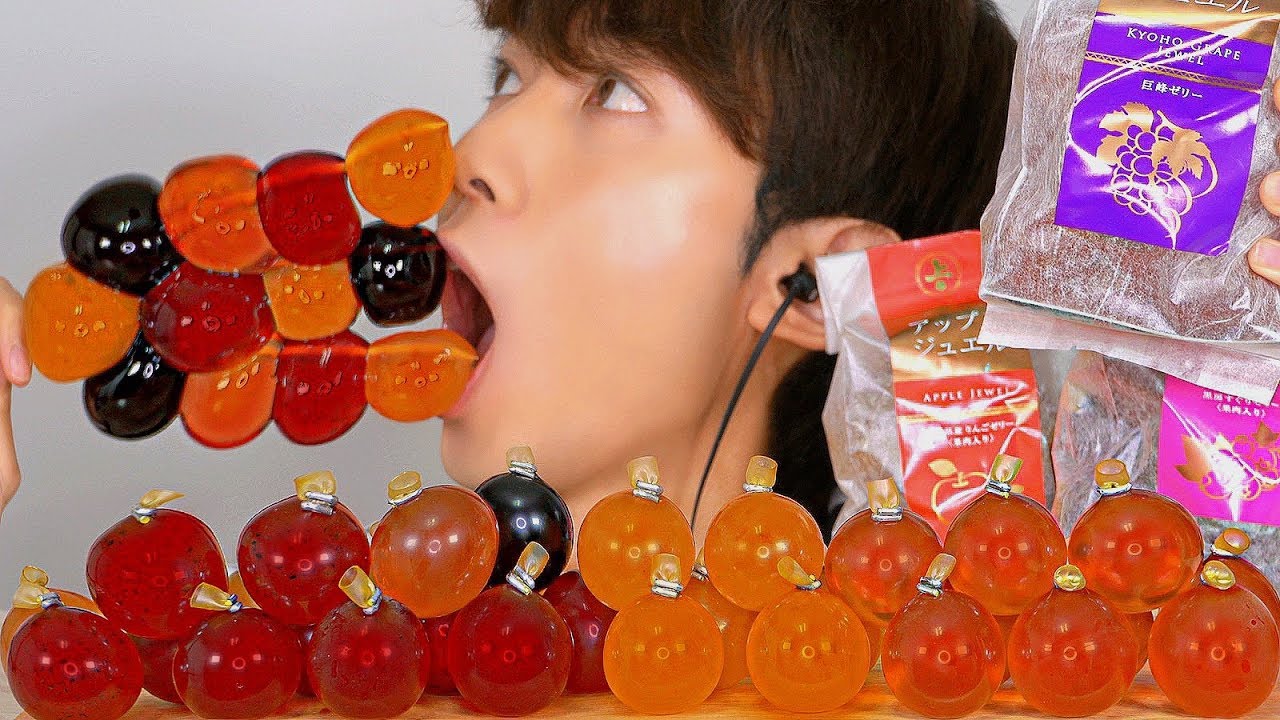 Mukbang NEW KYOHO JELLY 쿄호젤리 신제품 먹방 ASMR Japanese JELLO EATING SOUNDS ゼリー