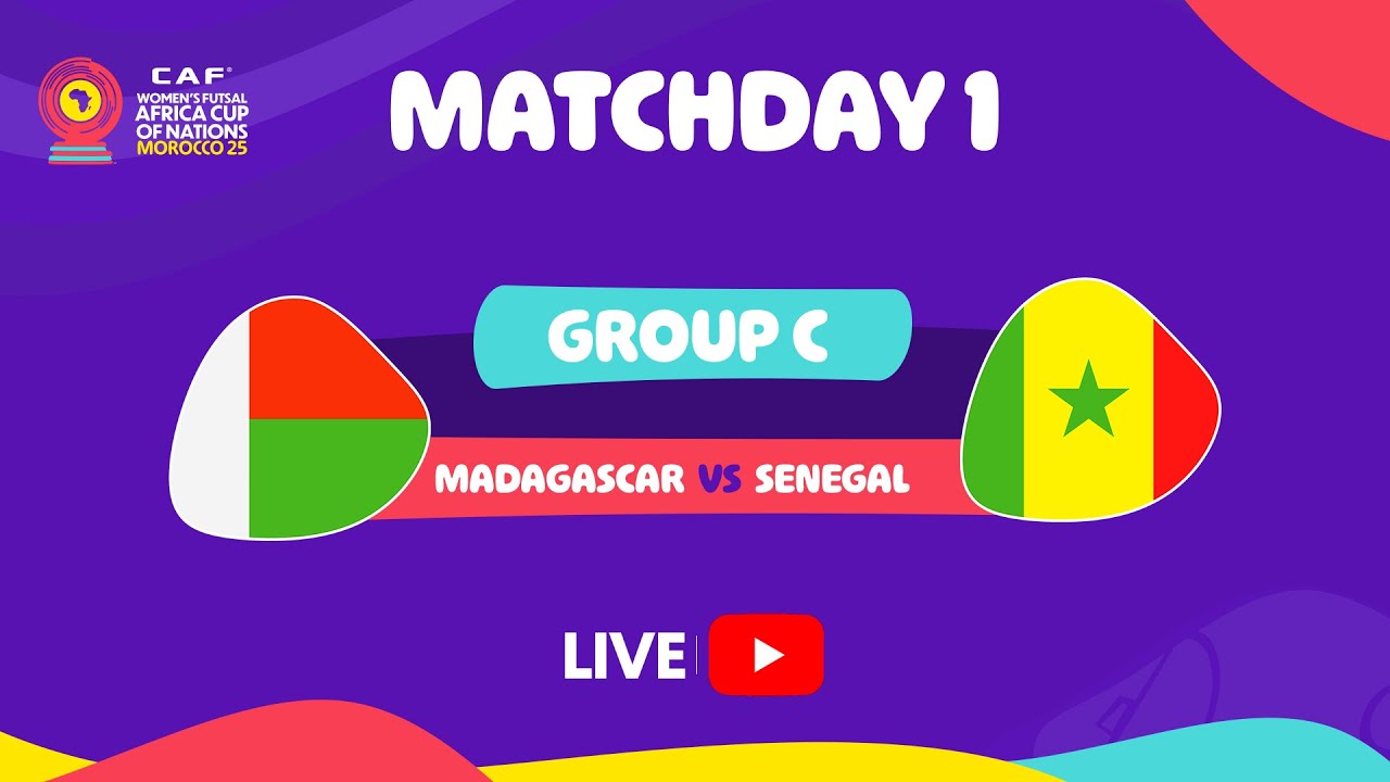 Madagascar vs Senegal - Futsal WAFCON 2025 | Matchday 1