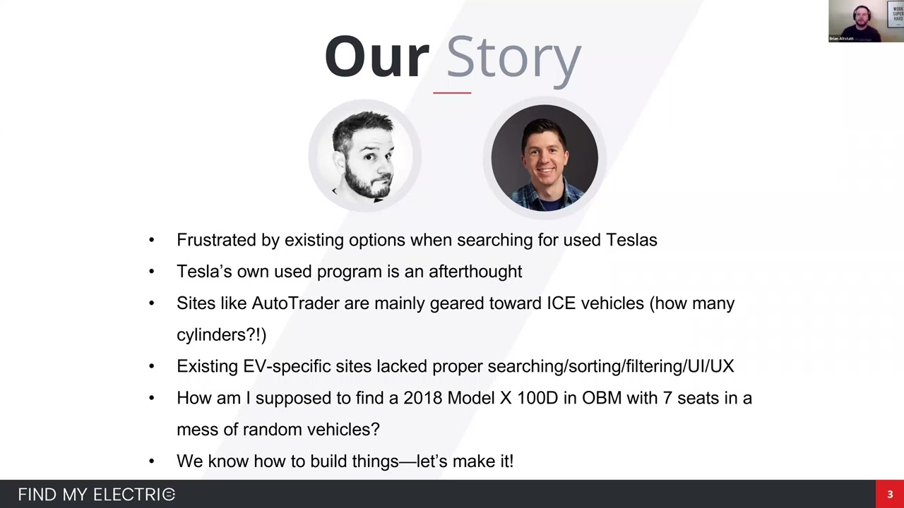 Find My Electric - Used Tesla Marketplace - DEVC Meeting 6-18-22