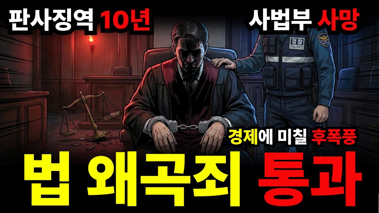 살인죄보다 무서운 판결? 경제학으로 보는 '법왜곡죄' 뒤에 숨겨진 잔혹한 설계도