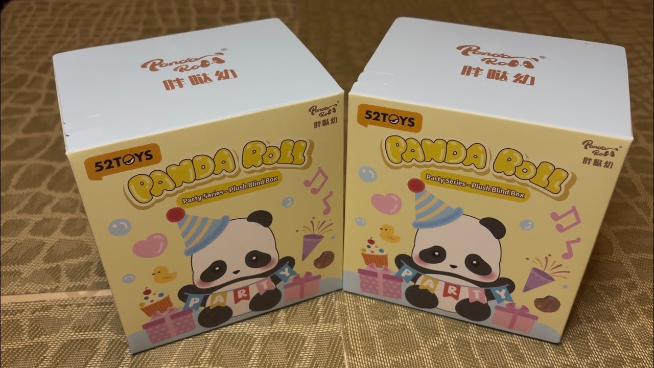 52TOYS Panda Roll Party Series Plush Blind Box Unboxing