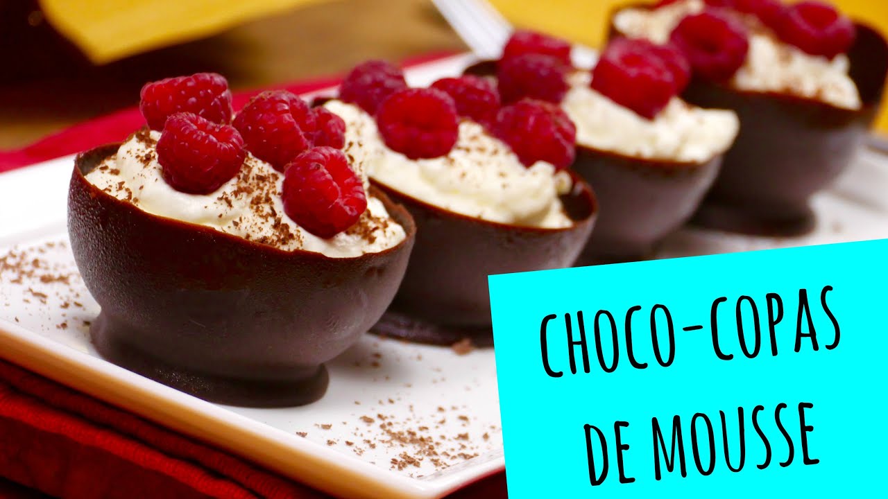 Copas de Chocolate con Mousse de Chocolate Blanco - La Cooquette