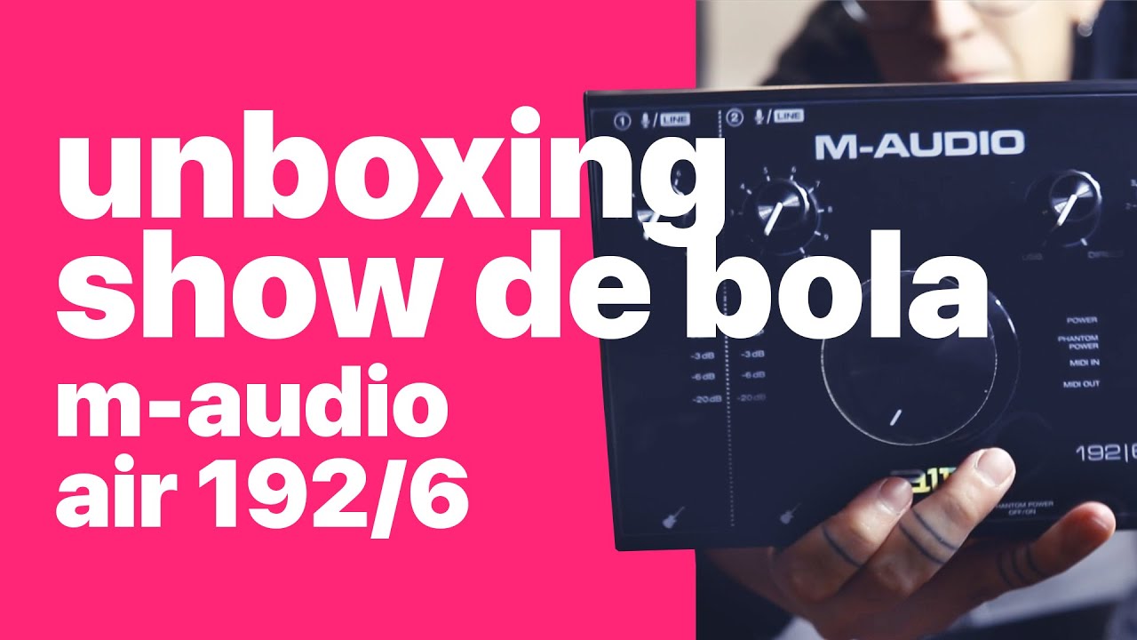 UNBOXING M-AUDIO AIR 192/6 COMPRADA NO #MERCADOLIVRE