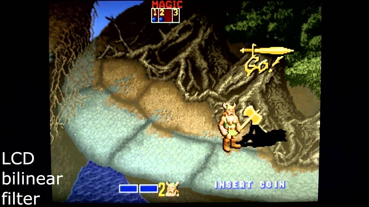 Retrogaming Mame : CRT tv vs. LCD [with bilinear and HLSL filters]