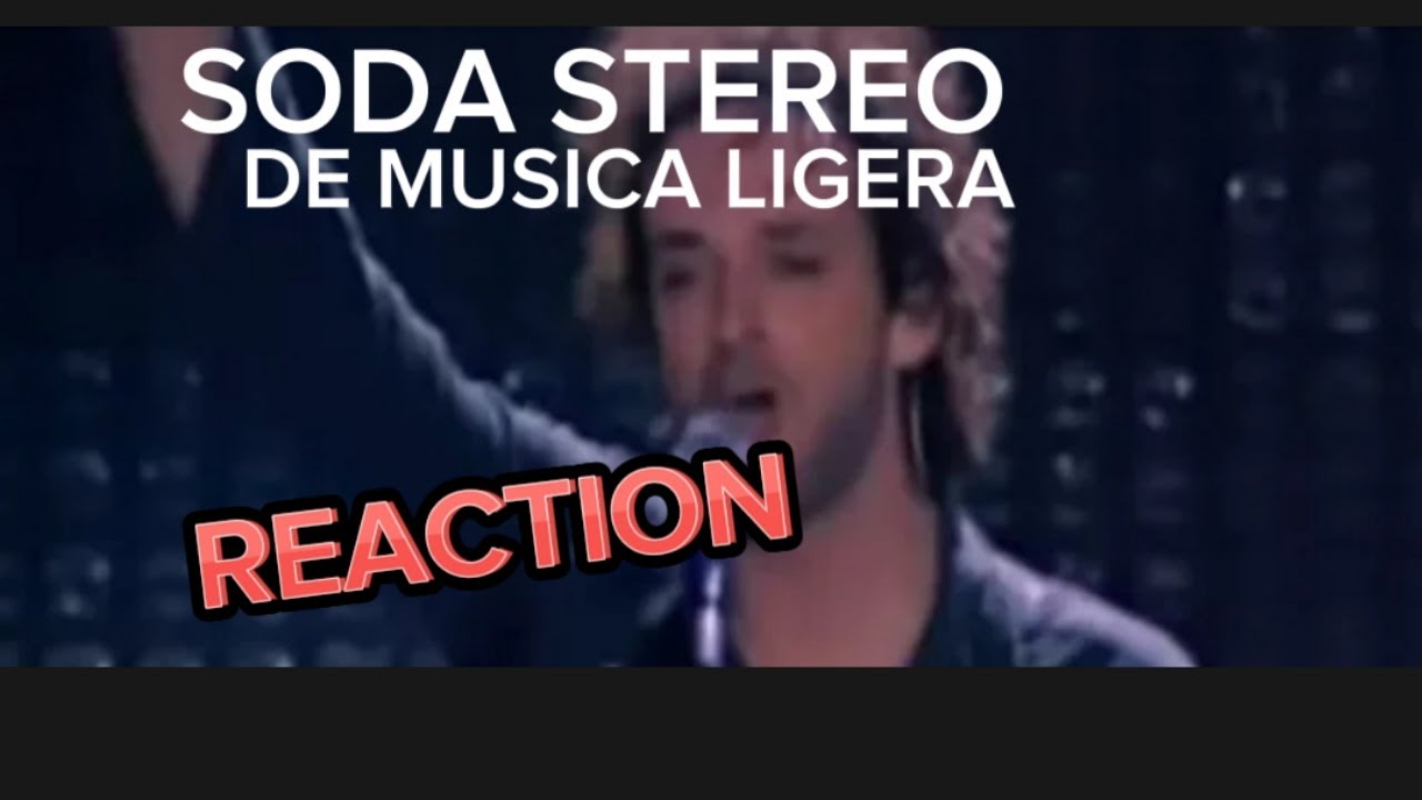 Soda Stereo - De Música Ligera (Gira Me Verás Volver) REACTION
