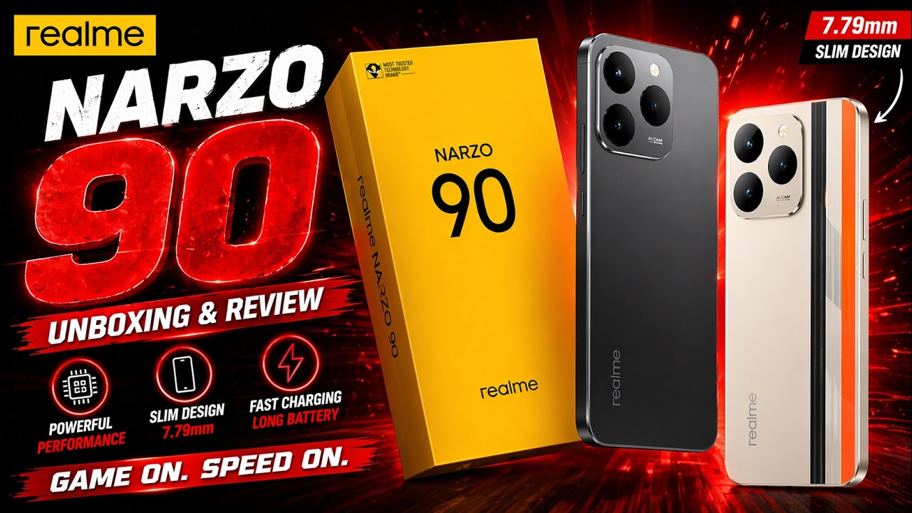 realme narzo 90 5G (Victory Gold,6GB+128GB) unboxing | 7000mAh Biggest Battery | 60W Fast charging 