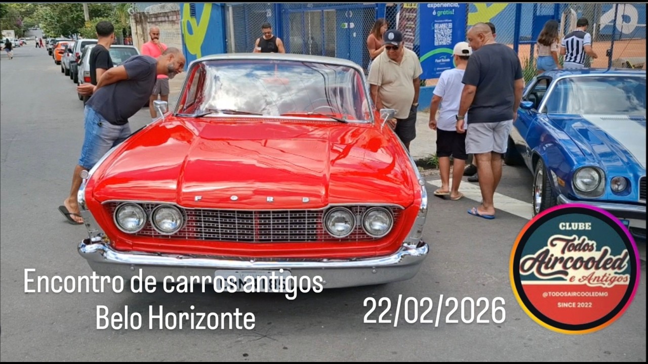 Encontro de Carros Antigos Todos Aircooled e Antigos 22/02/2026 Belo Horizonte.