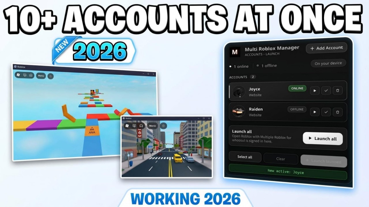 How to Run Multiple Roblox Accounts at Once | Best Multi Roblox Method (2026)