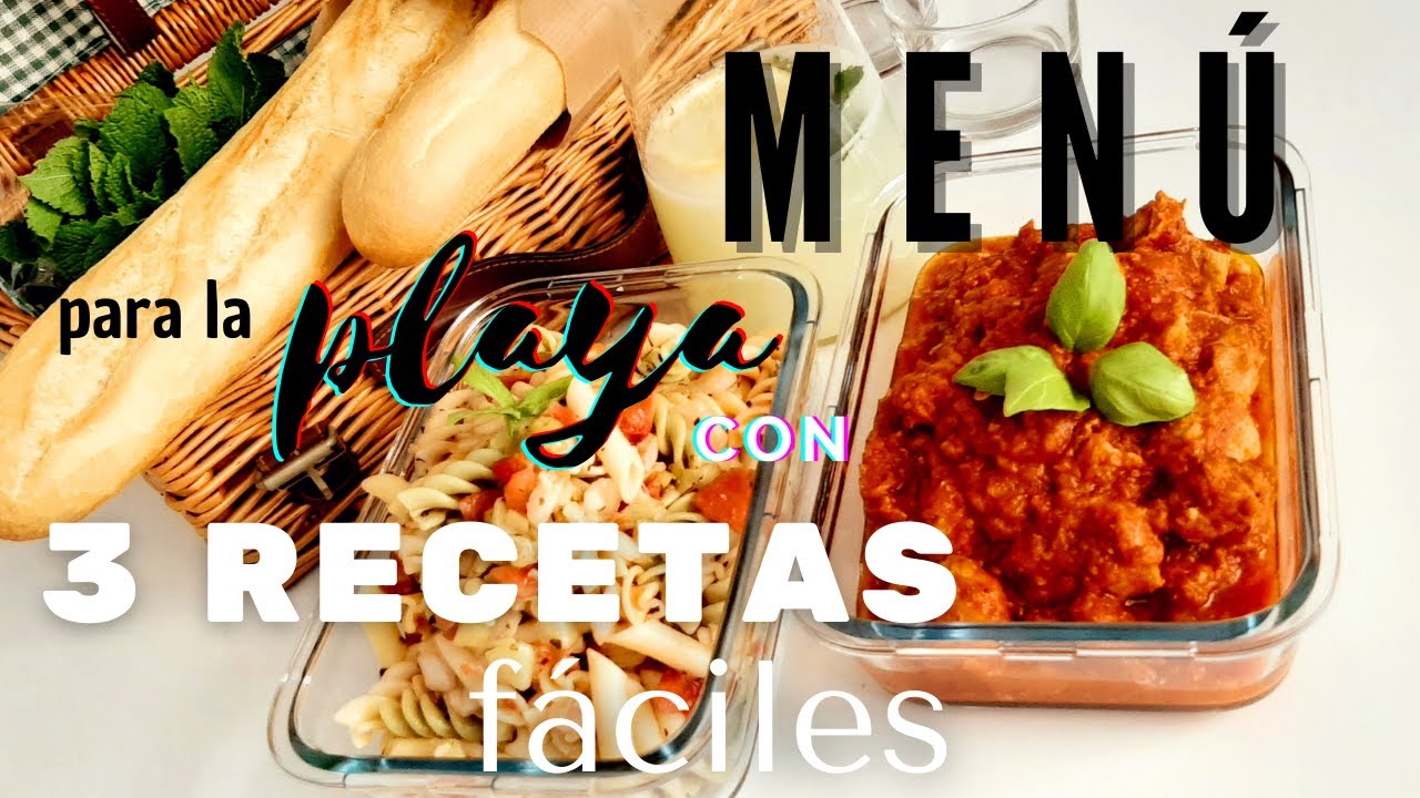 ☀️ MENÚ para la  PLAYA | RECETAS con THERMOMIX® ☀️