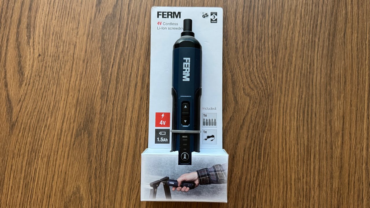 Śrubokręt elektryczny z Action - wkrętak 4V Ferm Cordless 1.5Ah Li-Ion screwdriver with USB-C, 1/4”