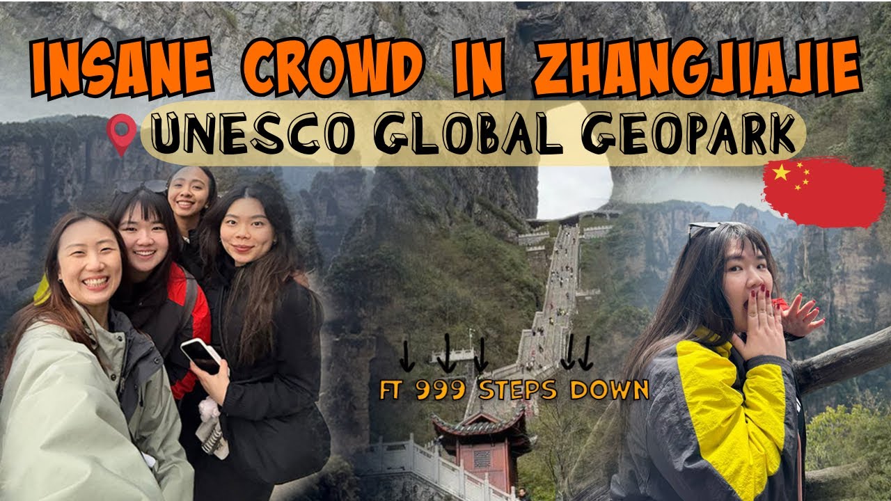 🇨🇳📍ZhangJiaJie UNESCO Global Geopark | Visited the “Avatar” Mountains 😮✨ 张家界天门山 张家界国家森林公园 🌳🍃