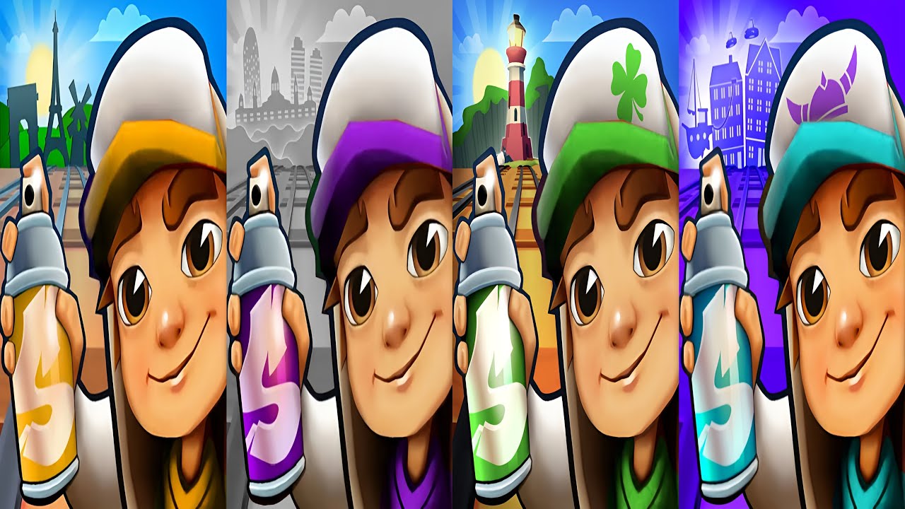 Subway Surfers : Barcelona 2025 🆚 Easter Ireland 2024 🆚 Paris 2024 🆚 Copenhagen 2022 