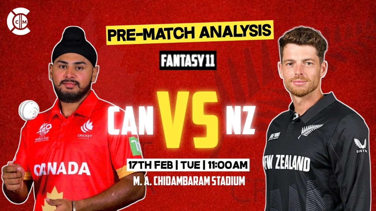New Zealand vs Canada T20 World Cup 2026 Match No.31 Full Pre-Match Analysis