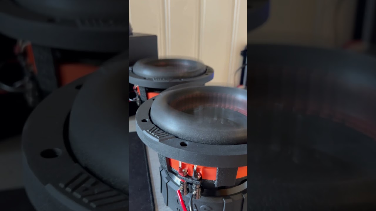 Shanking my desk apart with these twin 8 inch GAS max running 600w rms each #subwoofer