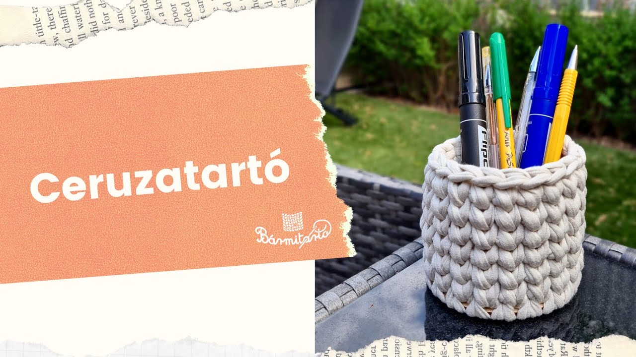 Faalapra horgolt ceruzatart&oacute; - P&oacute;l&oacute;fonalazz vel&uuml;nk!