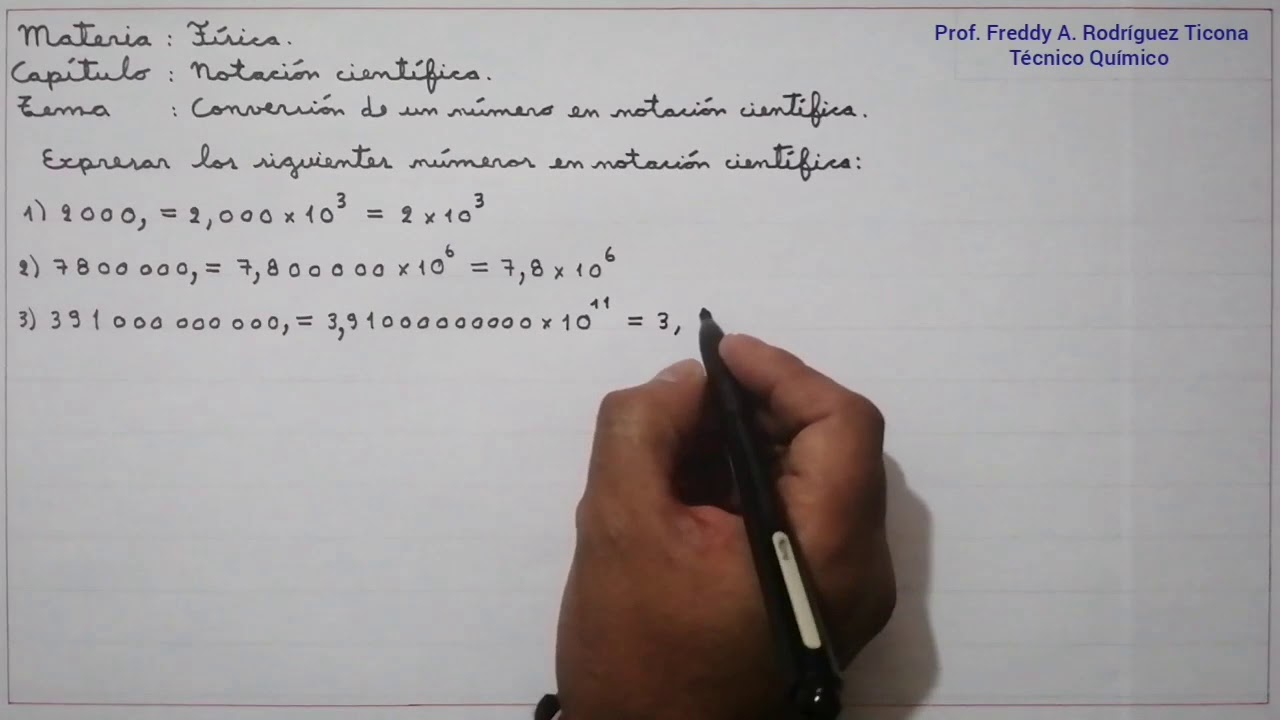 NOTACIÓN CIENTÍFICA (video 1). MATERIA FÍSICA.