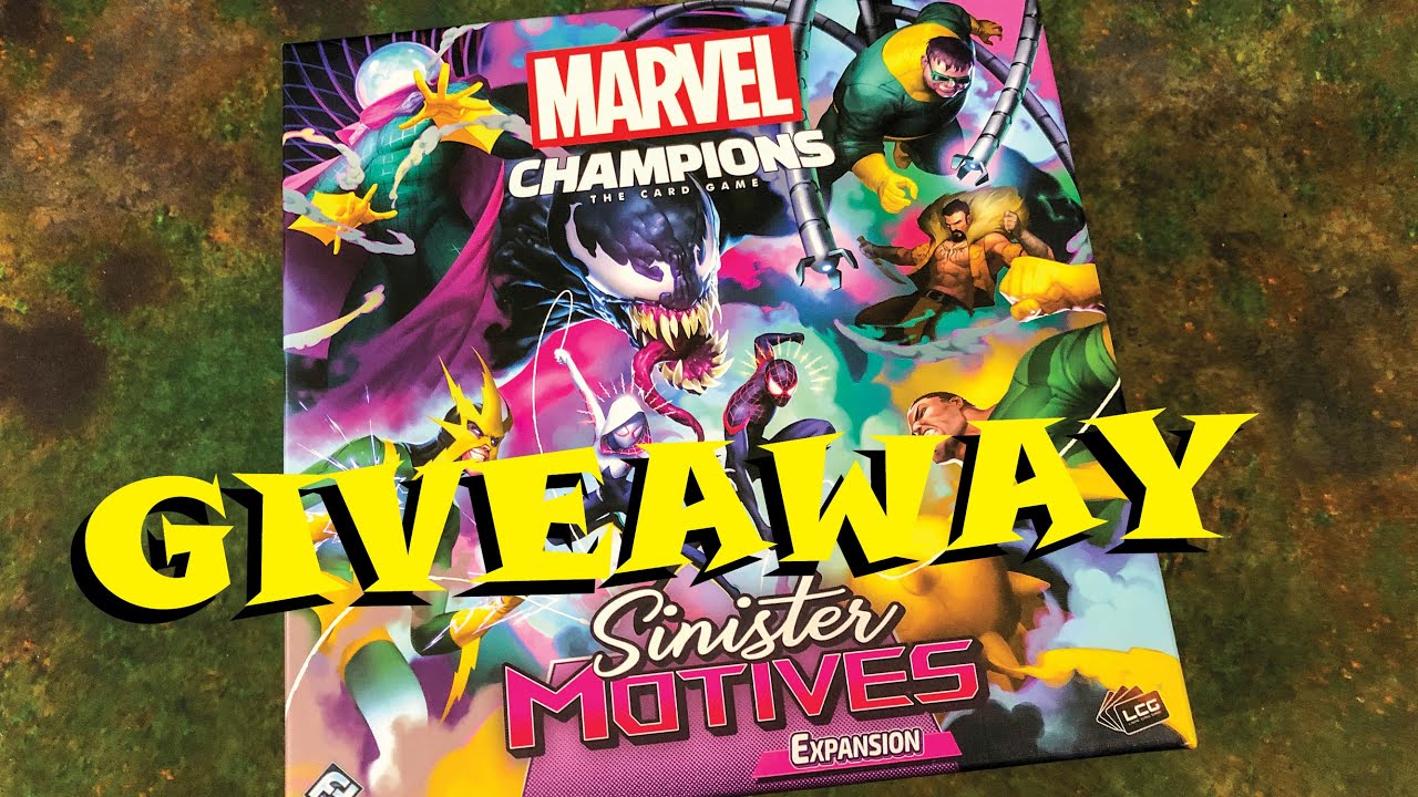 GIVEAWAY of SINISTER MOTIVES Expansion for Marvel Champions the Card Game