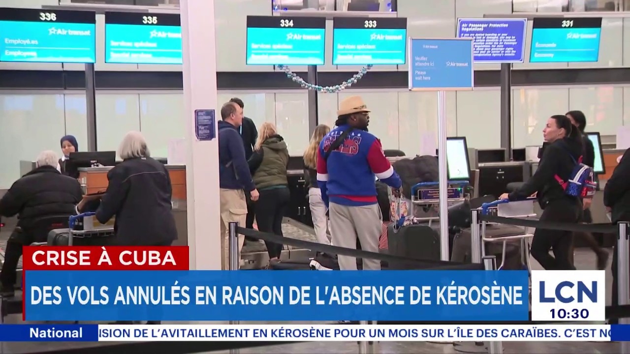 Crise à Cuba: des vols annulés en raison de l'absence de kérosène