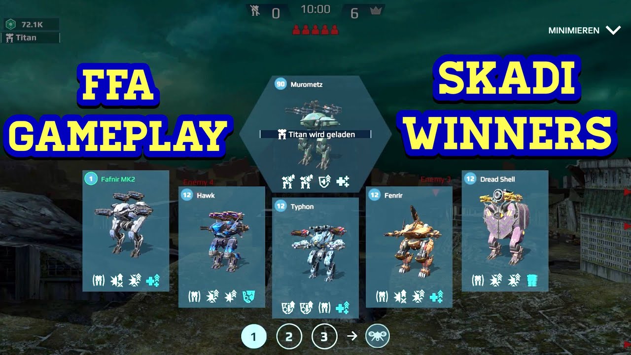War Robots:   FFA Gameplay + Skadi Giveaway Winners  | #WrwinSkadi