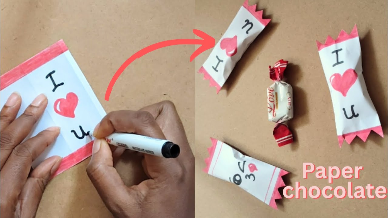 DIY Paper Chocolate/Candy#Cute Valentine's Day Gifts🎁