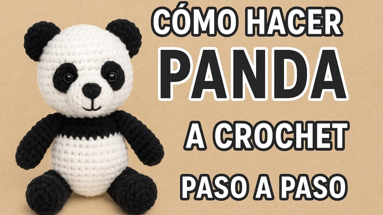 Panda a Crochet Paso a Paso