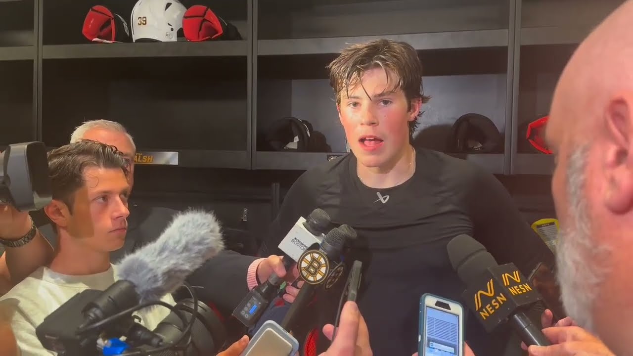 Dean Letourneau 2024 Boston Bruins Development Camp Media Scrum!!!