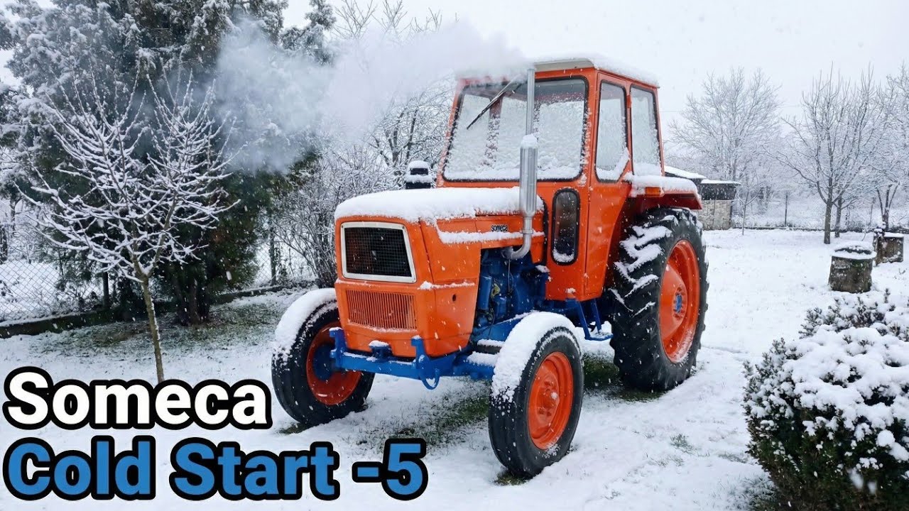 Холодный запуск Someca 615 при –5°C | Мощный дизельный двигатель