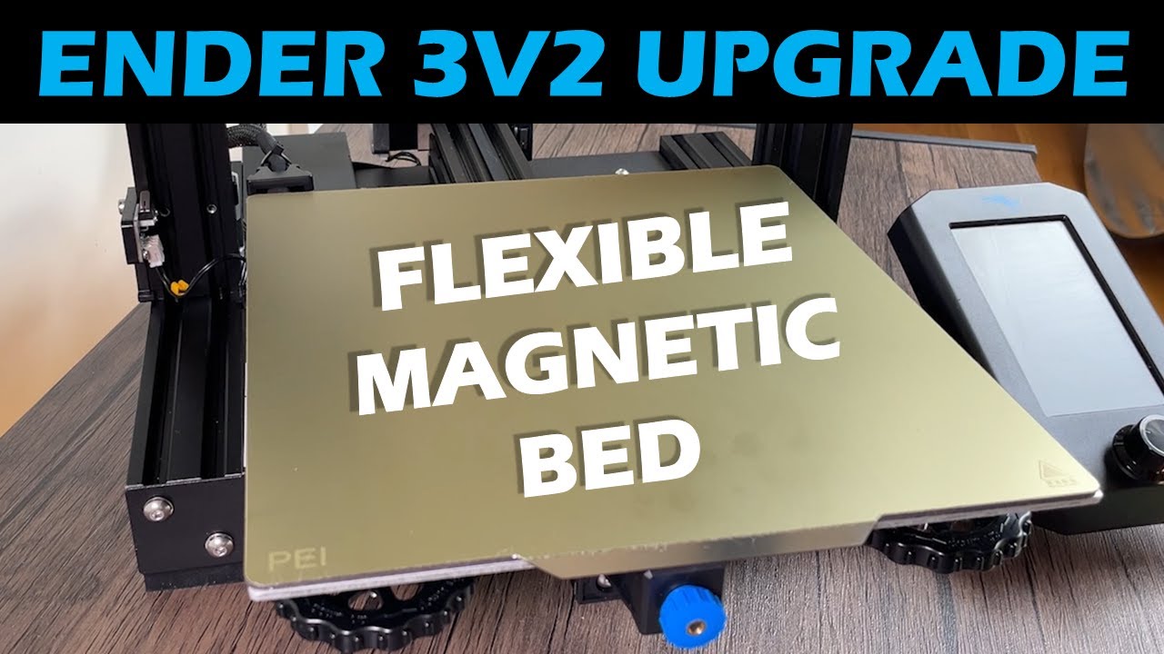 Как установить гибкую магнитную платформу PEI на 3D-принтер Ender 3v2 (обновление)