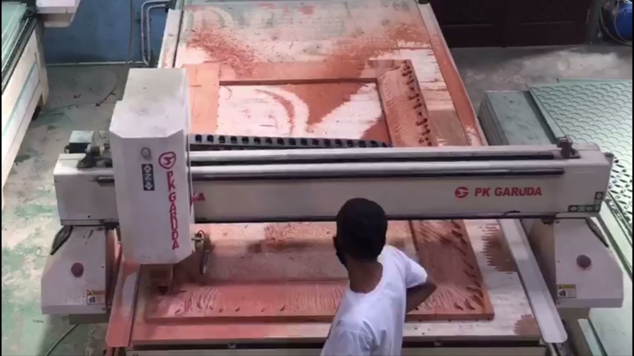 UKIRAN CNC ROUTER PIGURA KAYU MAHONI OVEN RAKSASA