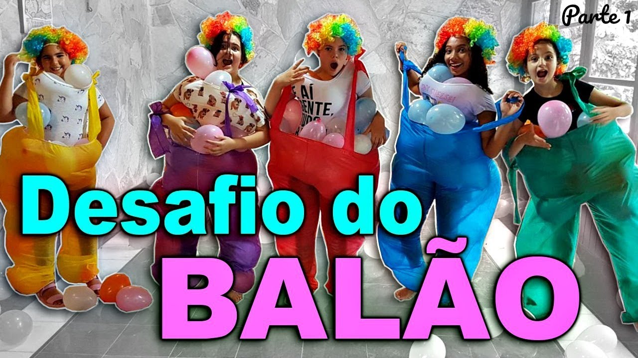 DESAFIO DO BALÃO NA ROUPA DE PALHAÇO (Parte 1)