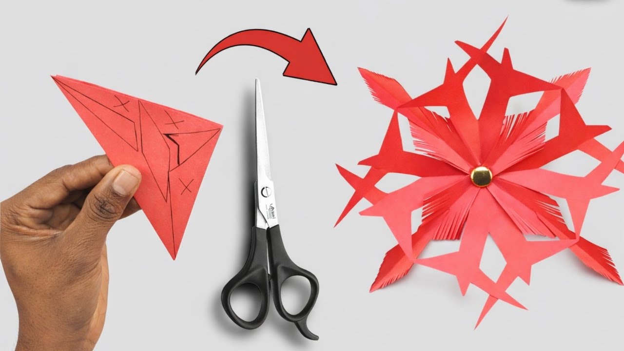 Easy Paper Flower | Paper Flower Making Idea | Diy Flower Crafts #paper #diy #flowers