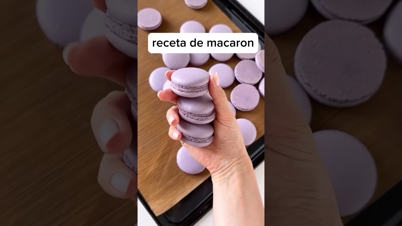 Receta de macarons perfectos #reposteria #cake #macaron #postres #pasteleria #usa #espa&ntilde;a #pastel