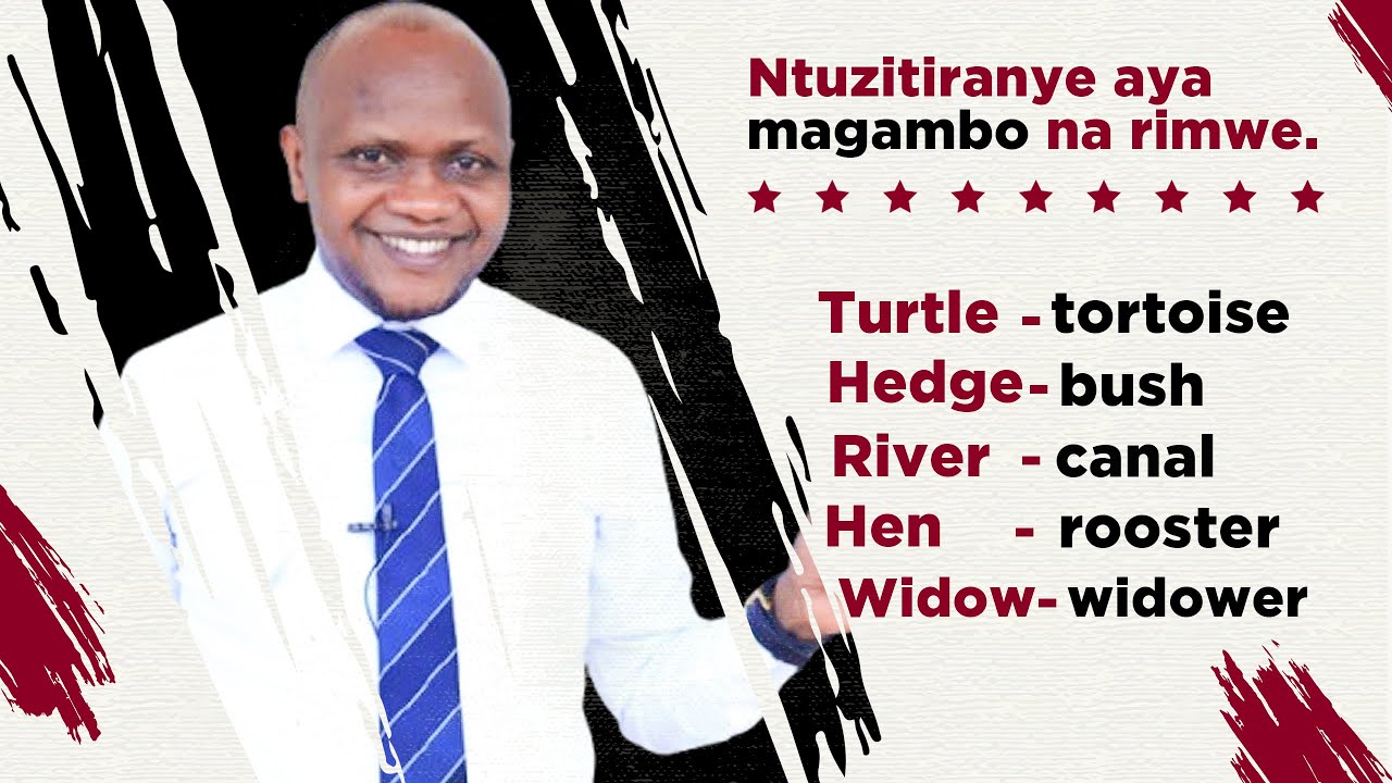 Vuga Icyongereza neza cyane, ayo magambo abantu barayitiranya cyane mu Cyongereza.