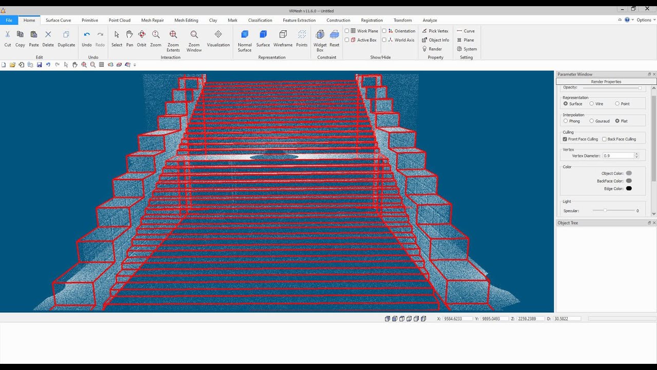 Extract Lines from Point Clouds