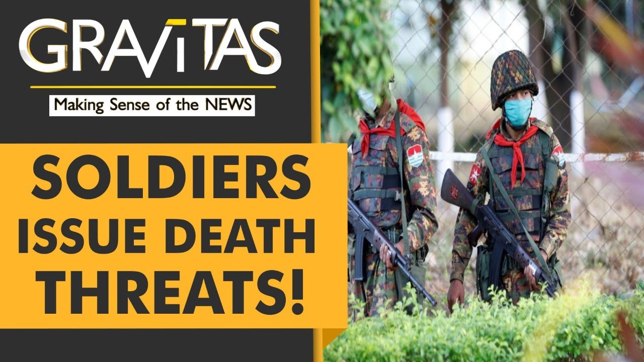 Gravitas: Myanmar soldiers threaten protesters
