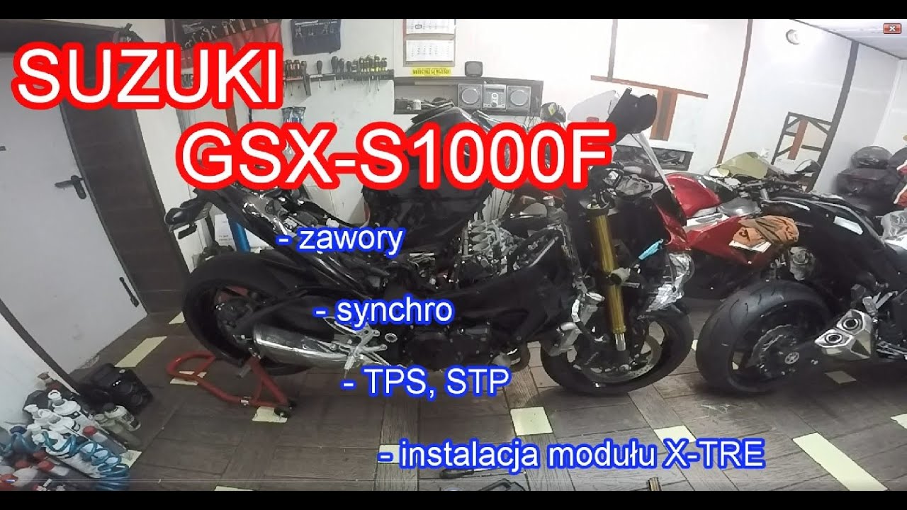 SUZUKI GSX-S1000 (cz.2) - zawory, synchronizacja, TPS, STP, instalacja modułu X-TRE. Będzie moc💪!