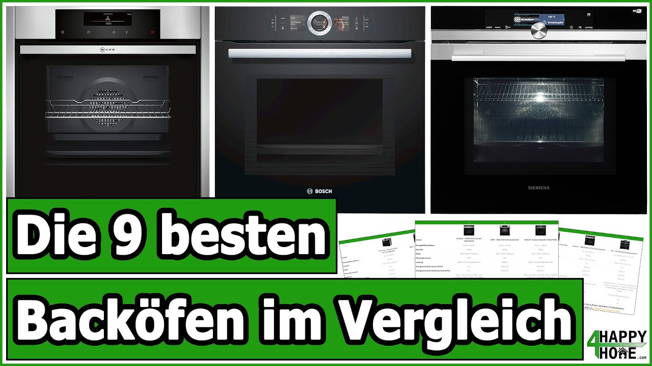 Backofen kaufen - Die 9 besten Back&ouml;fen im Vergleich [3 Preisklassen] Bosch, Siemens, Neff etc.
