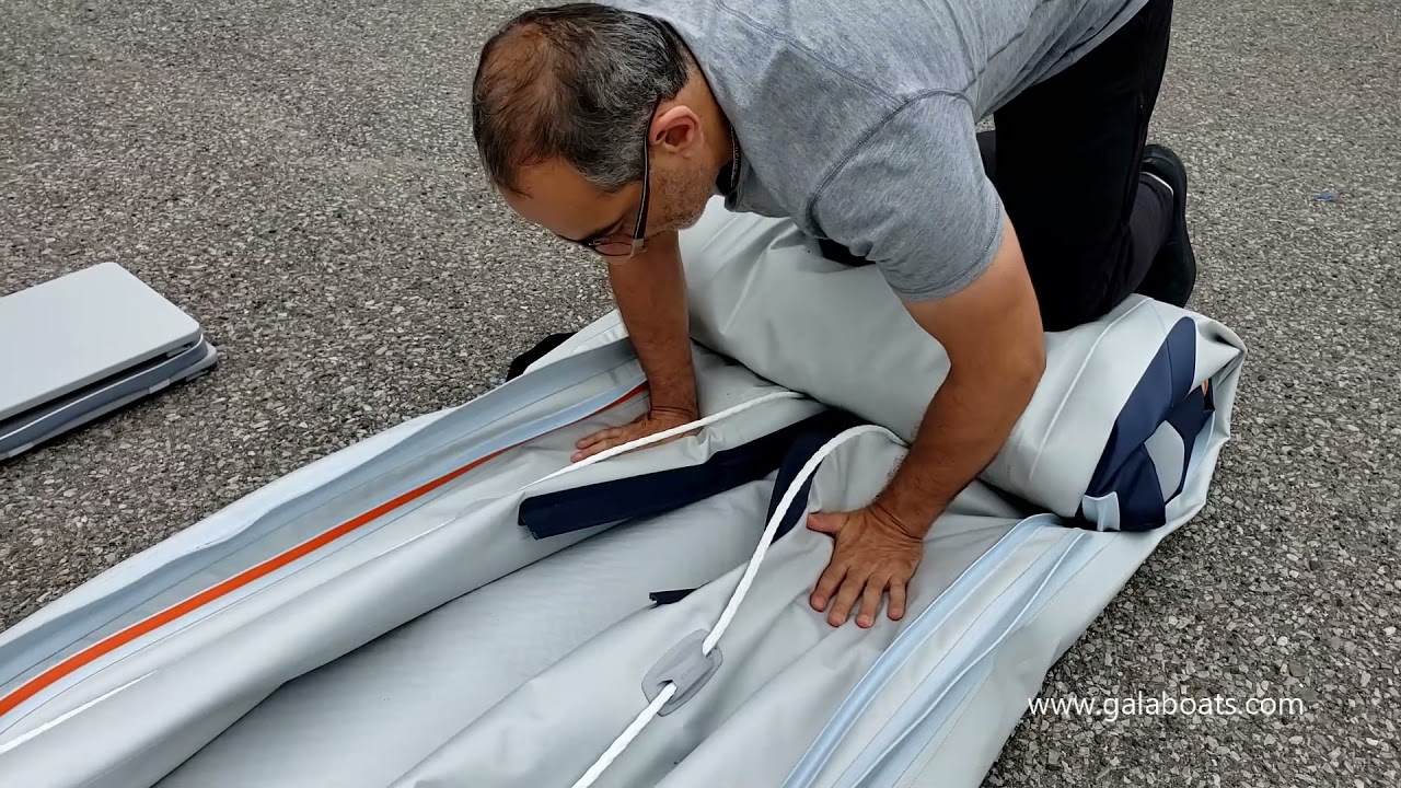 GALA inflatable boats - Tips and Tricks : How to disassemble and pack GALA Canoe Challenger C380?