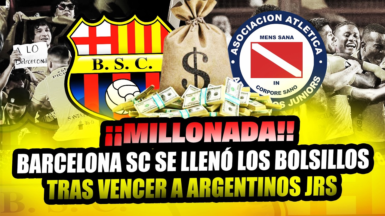💣 “¡MILLONADA! Barcelona se llenó los bolsillos tras vencer a Argentinos Jrs”
