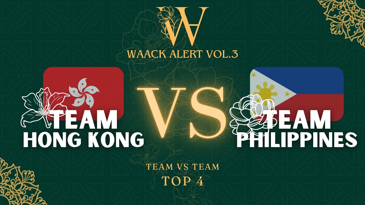 Hong Kong vs Philippines | Waacking Team Battle Best4 | Waack Alert Vol.3
