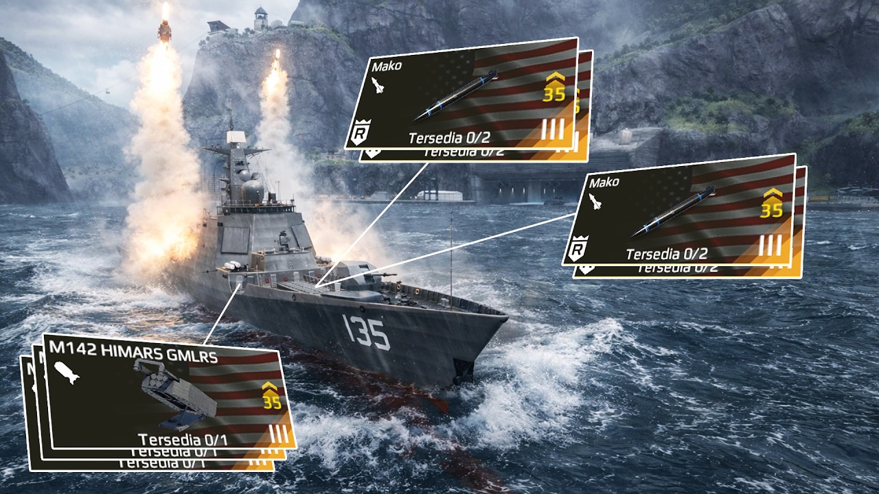 M142 HIMARS GLauncher + Combo MAKO! Sekali Klik Auto Hujan Rudal! | Modern Warships