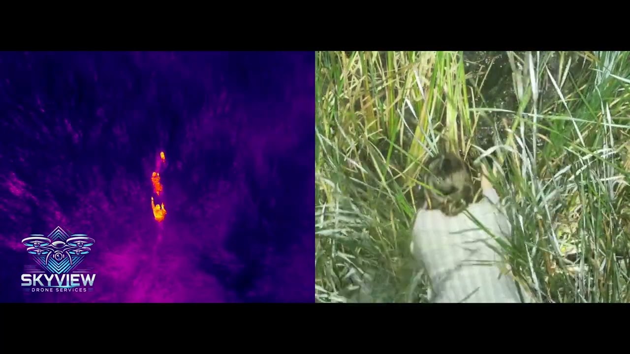 Thermal Drone Rescue: Lost Dog &ldquo;Audrey&rdquo; Found Weak & Cold in Swamp &mdash; Just in Time