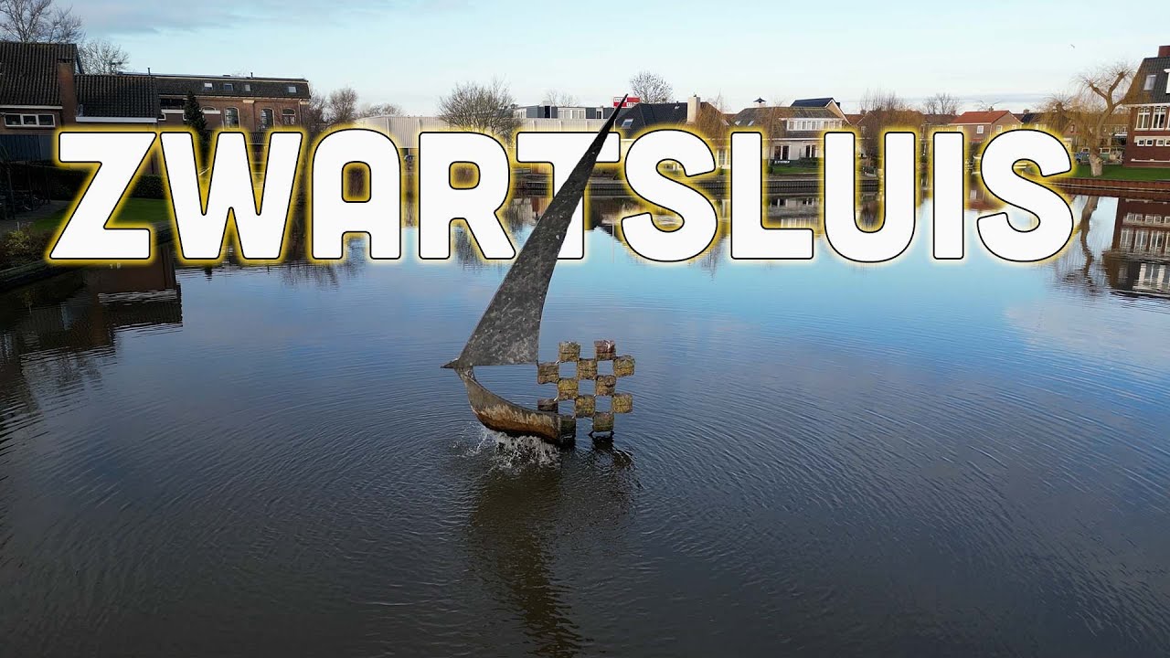 📍 Zwartsluis van Boven | Dronebeelden in 4K | Luchtvideo van het Pittoreske Zwartsluis, Nederland