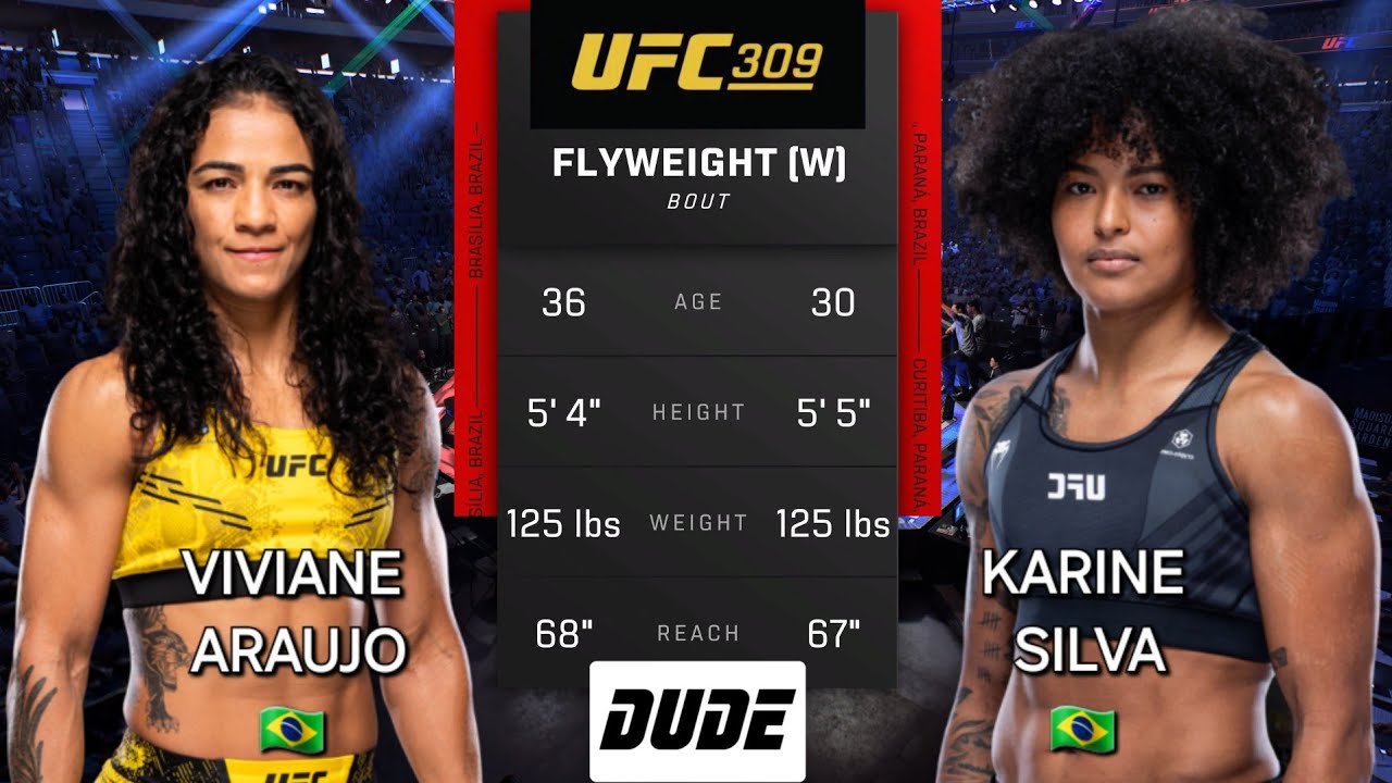 VIVIANE ARAUJO vs KARINE SILVA - UFC 309 - AI Prediction - Full Fight